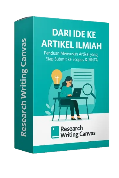 Dari ide mentah jadi artikel siap submit ke Scopus & SINTA — dengan 12 langkah yang praktis, terstruktur, dan langsung bisa dipakai